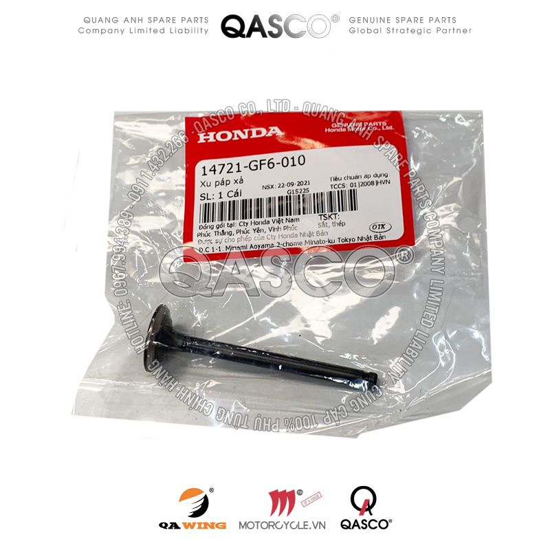 Xu páp xả honda wave alpha / alpha + / zx / dream 100 / future 1 qasco