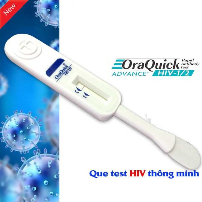 Que test hiv bằng dịch miệng,que thử hiv oraquick không cần lấy máu