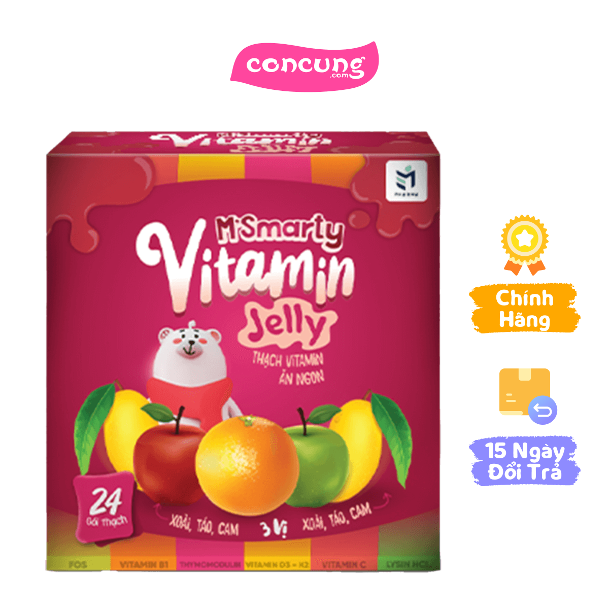 Thạch Jelly bổ sung Vitamin cho bé M Smarty Vitamins Jelly