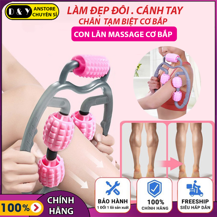 Đồ tập thư giãn cơ bắp, Vòng kẹp làm đẹp chân tay bắp to, Thiết Bị Tập Yoga Thiết Bị Phụ Trợ Tập Yoga, Con lăn massage nhỏ thân thư giãn cơ chân tay, Thiết bị tấp thể dụng,