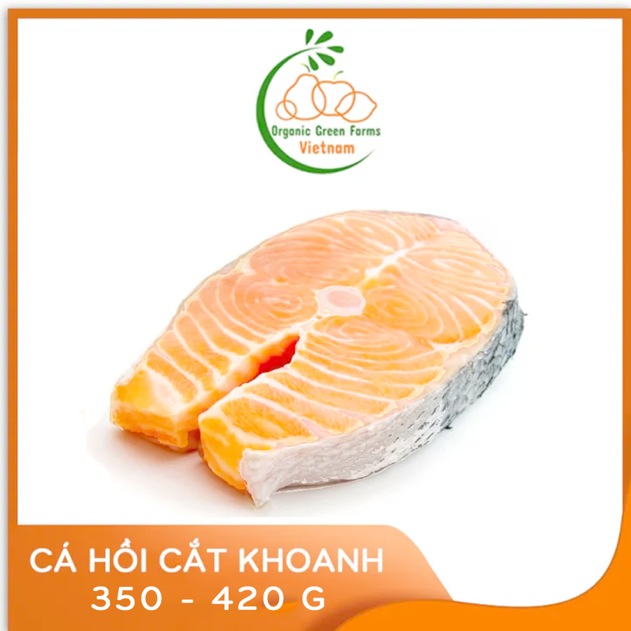 [OGF] - Cá hồi cắt khoanh (350-420g)  - Thích hợp với các món lẩu, kho tộ, sốt, salad,... - [Giao nhanh TPHCM]
