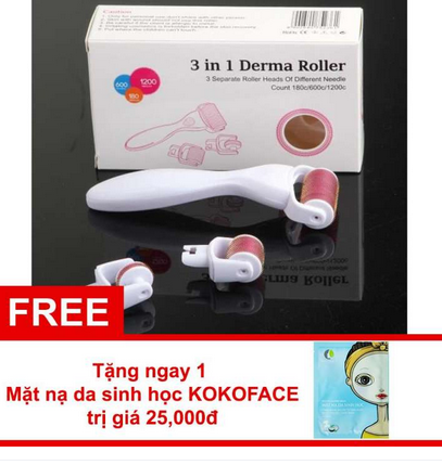 [HCM]Bộ Lăn Kim Tại Nhà 3 in 1 Derma Roller Bộ Lăn Kim Tại Nhà 3 in 1 Derma Roller