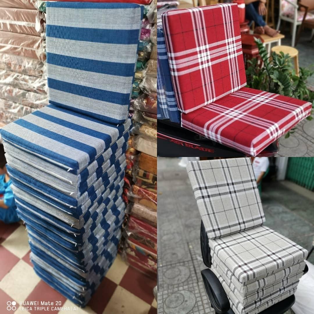 Nệm ngồi ktp 
40x40x5cm vải bố carrô nhiều màu
