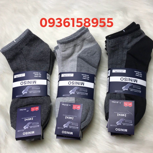 Combo 10 đôi tất xuất nhật Mi.niso MEN cổ thấp loại đẹp
