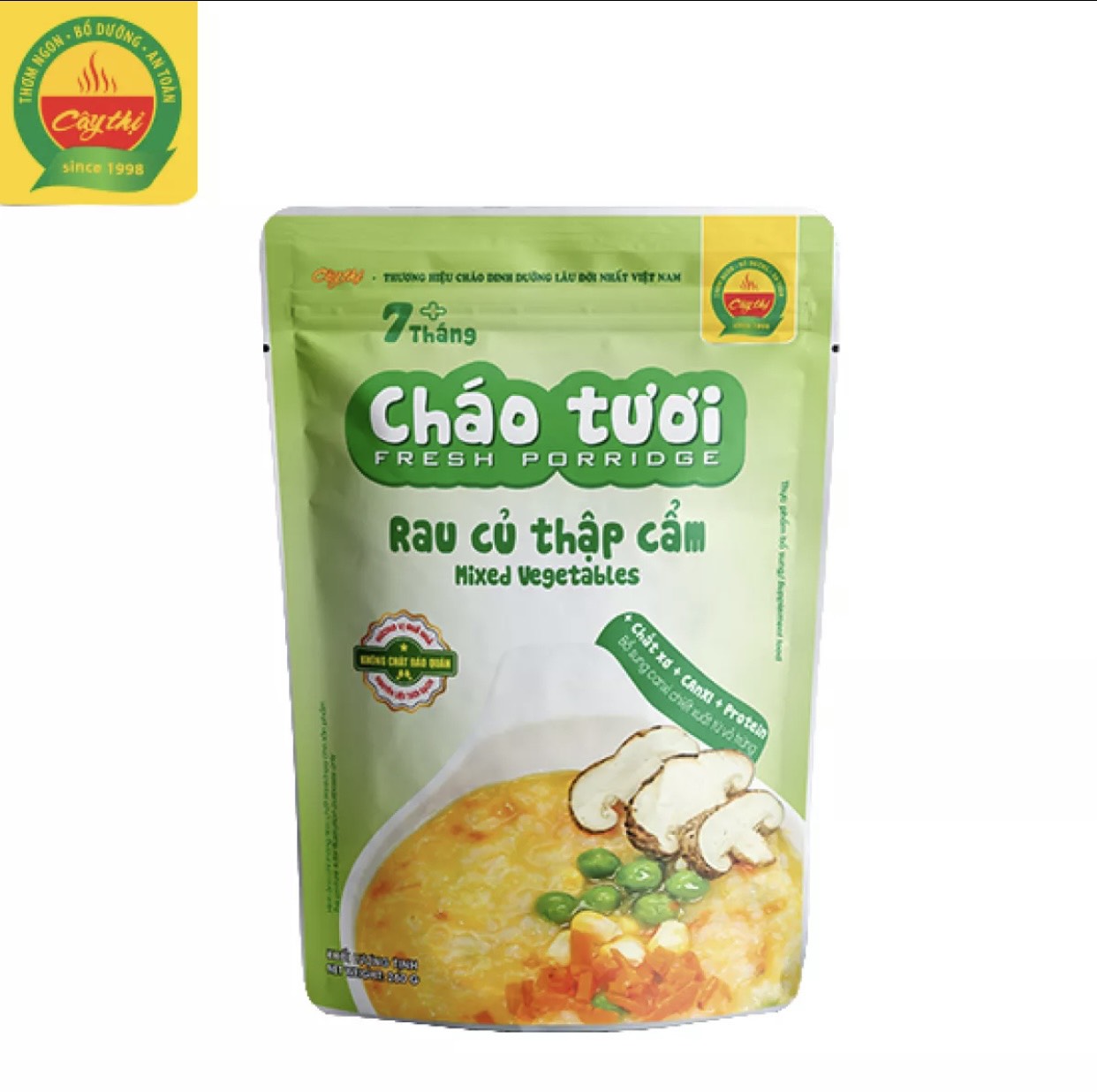 Cháo tươi dinh dưỡng cây thị rau củ thập cẩm