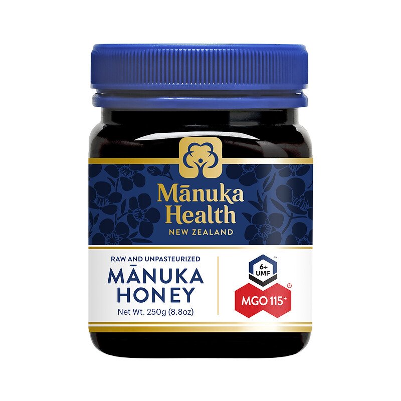 Mật ong manuka, manuka health, raw manuka honey, mgo 115+, 8.8 oz , date 5/2024
