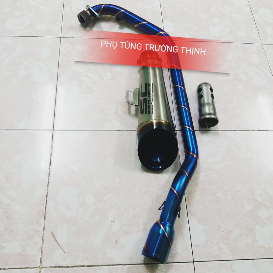 Lon pô sc xéo 7 màu full cổ pô titan và tiêu pô giảm thanh dành cho exciter, novo, winner, sonic, wave, dream, sirius...