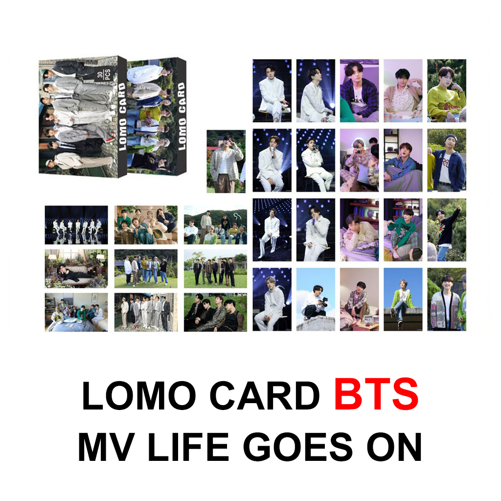 lomo BTS mv "Life Goes ON" - 1 hộp 30 ảnh