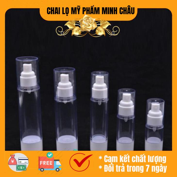 Chai nhựa hút chân không xịt phun sương 15ml/30ml/50ml chiết mỹ phẩm