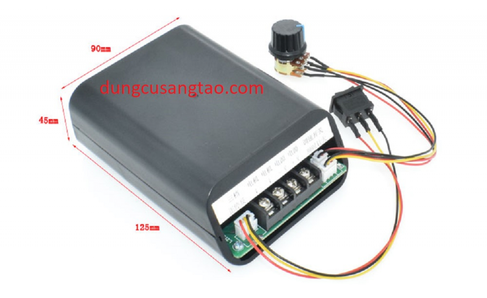 Bộ điều chỉnh tốc độ dimmer 10 - 55v 40a - có quạt