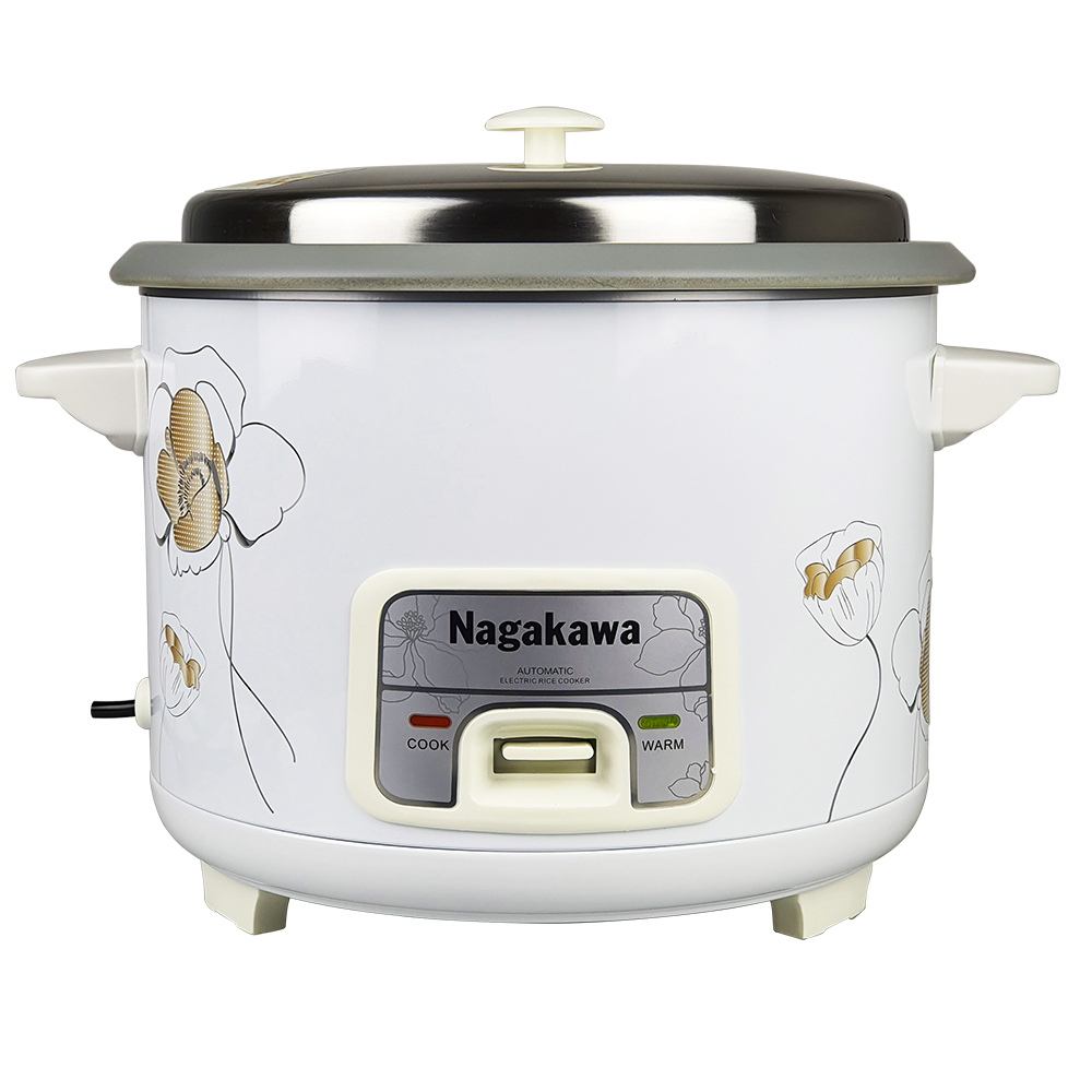 Nồi cơm điện nắp rời men chống dính xám nagakawa nag0130 dung tích 3.6l công suất 1300w bảo hành 12 tháng