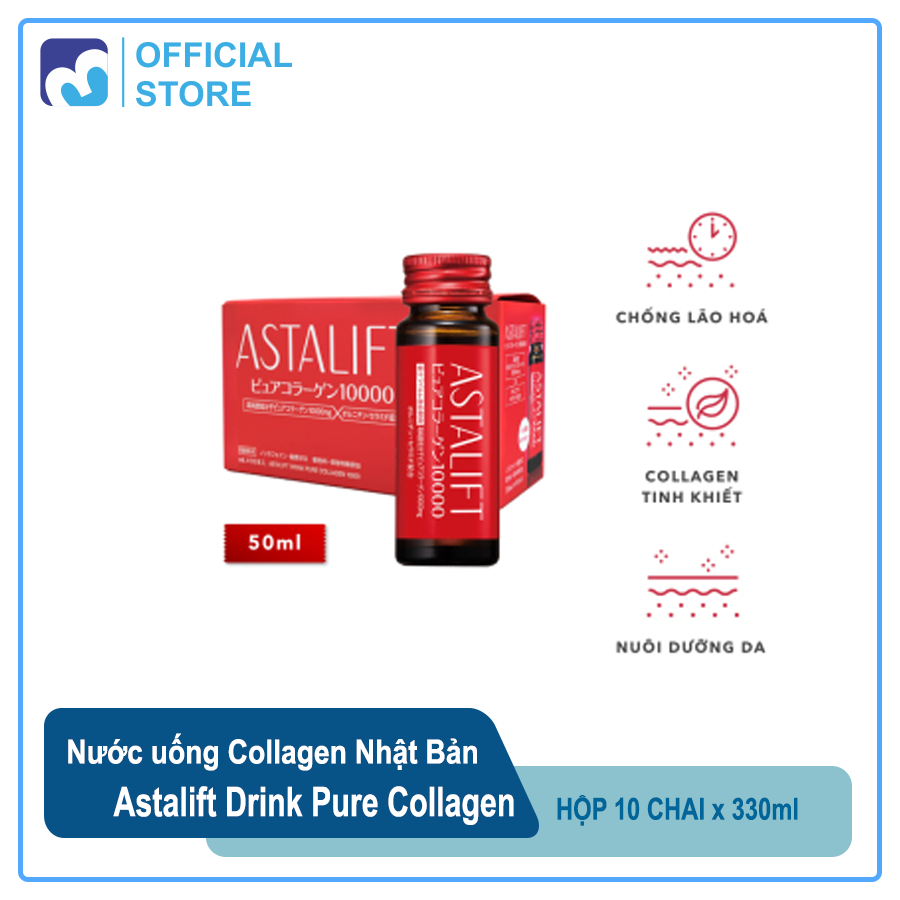 Nước uống Collagen Nhật Bản | Astalift Drink Pure Collagen 10,000mg | Bổ sung Collagen chuyên sâu