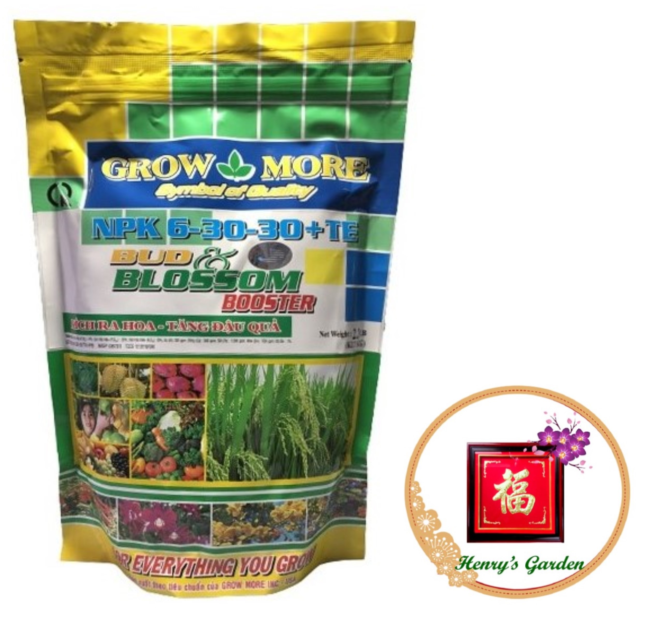 Phân bón lá grow more npk 6-30-30+te - #388a# 1kg
