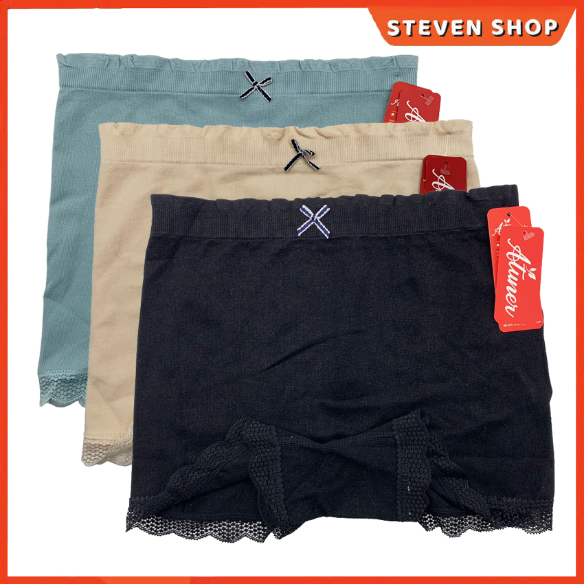 Combo 3 Chiếc Quần Lót Nữ Mặc Váy, Quần Lót Nữ Short Cotton Atuner QL009 (Giao Màu Ngẫu Nhiên) - STEVEN SHOP