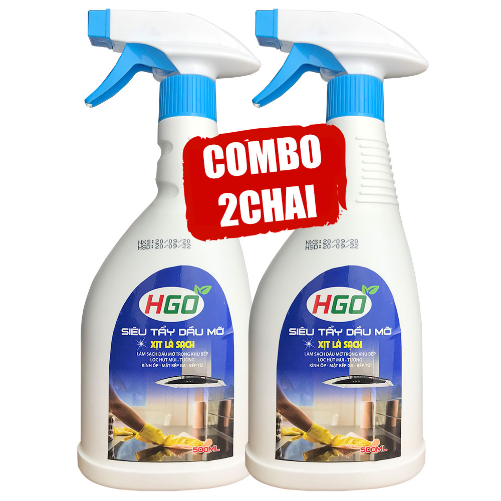 Tẩy dầu mỡ nhà bếp HGO an toàn tiện lợi 500ml