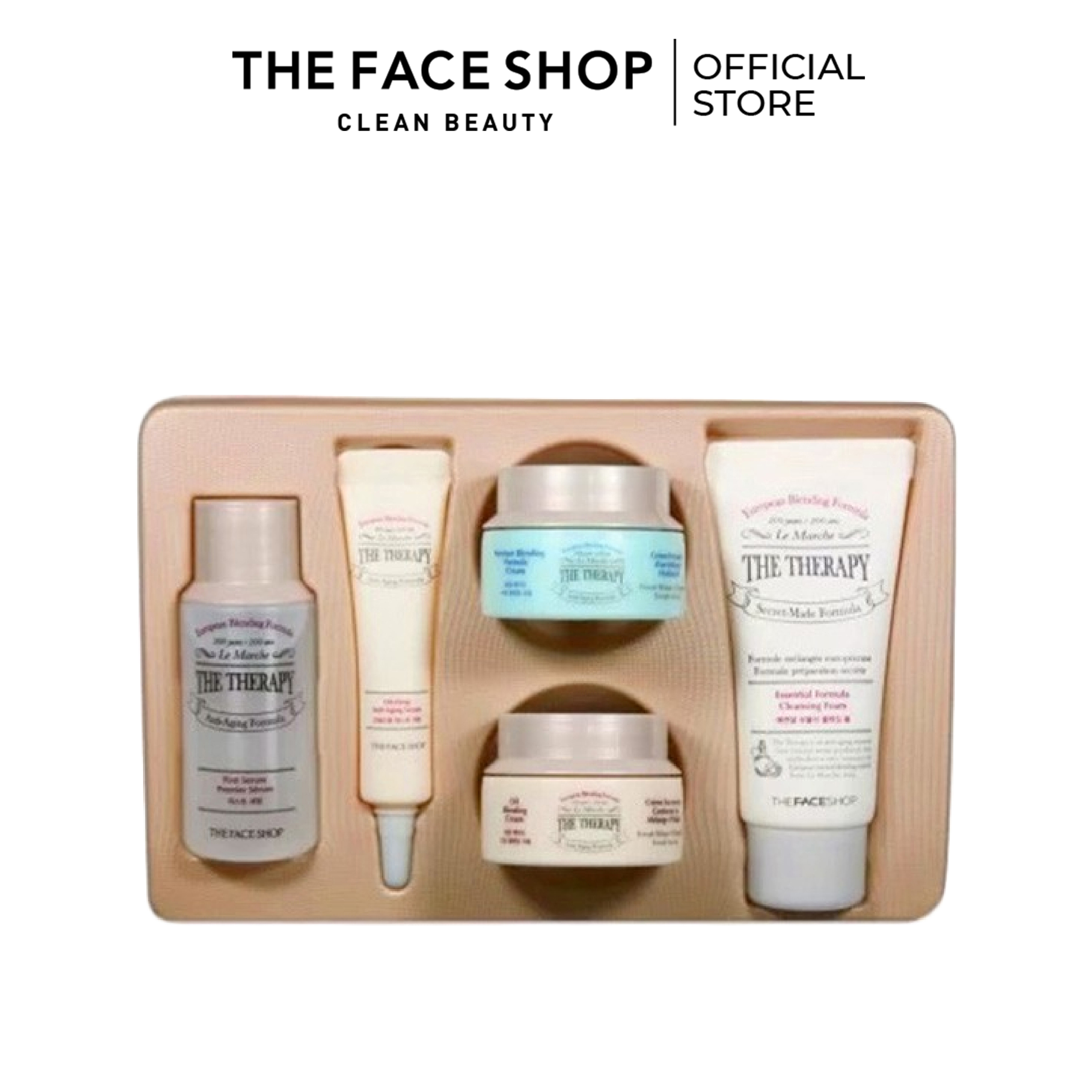 [HÀNG TẶNG KHÔNG BÁN] Bộ Dưỡng Chống Lão Hóa THEFACESHOP The Therapy BestKit(Tinh chất 32ml,Tinh chất 8ml,Kem 10ml)