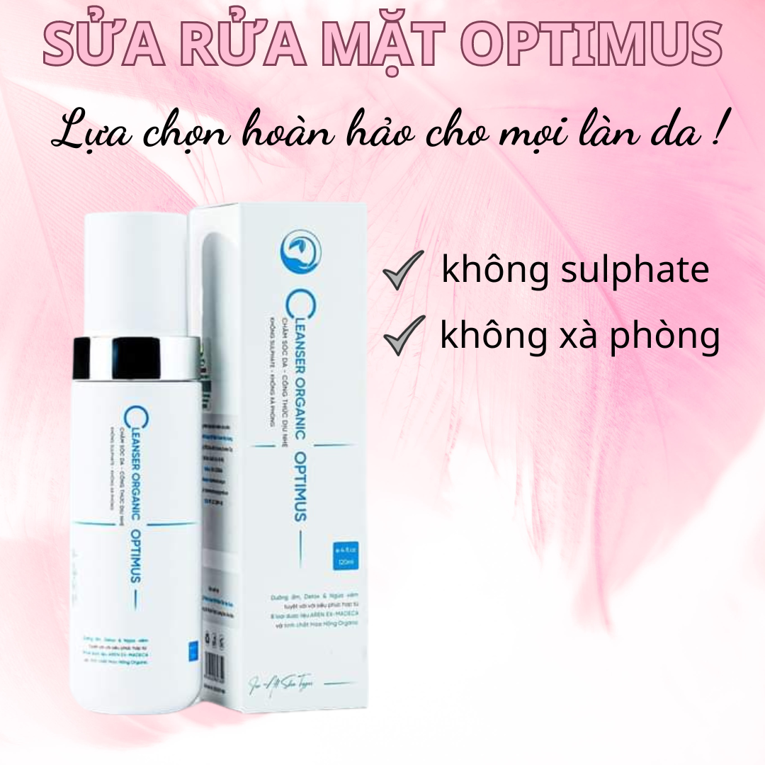 Sửa rửa mặt Optimus Thanh Mộc Hương Detox & tái sinh da mỗi ngày, Sạch sâu, Ngừa mụn,Da sáng rạng ngời