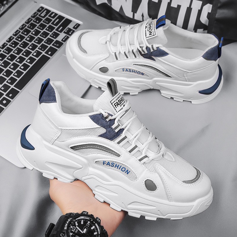 (Real Video) Men's Sneakers with 5cm Padded Sole Wataa Extremely Cool Night Reflective - Minhnhat - 2