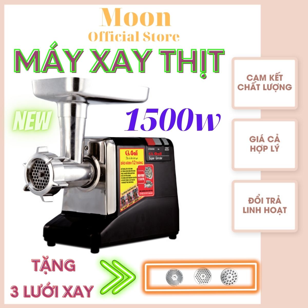 Máy xay thịt công nghiệp dùng cho nhà hàng, quán ăn, điểm bán thịt Gali công suất 1500w đến 1700w, động cơ dây đồng bảo hành 12 tháng, nhông truyền lực bằng kim loại, sử dụng bền bỉ, xay liên tục