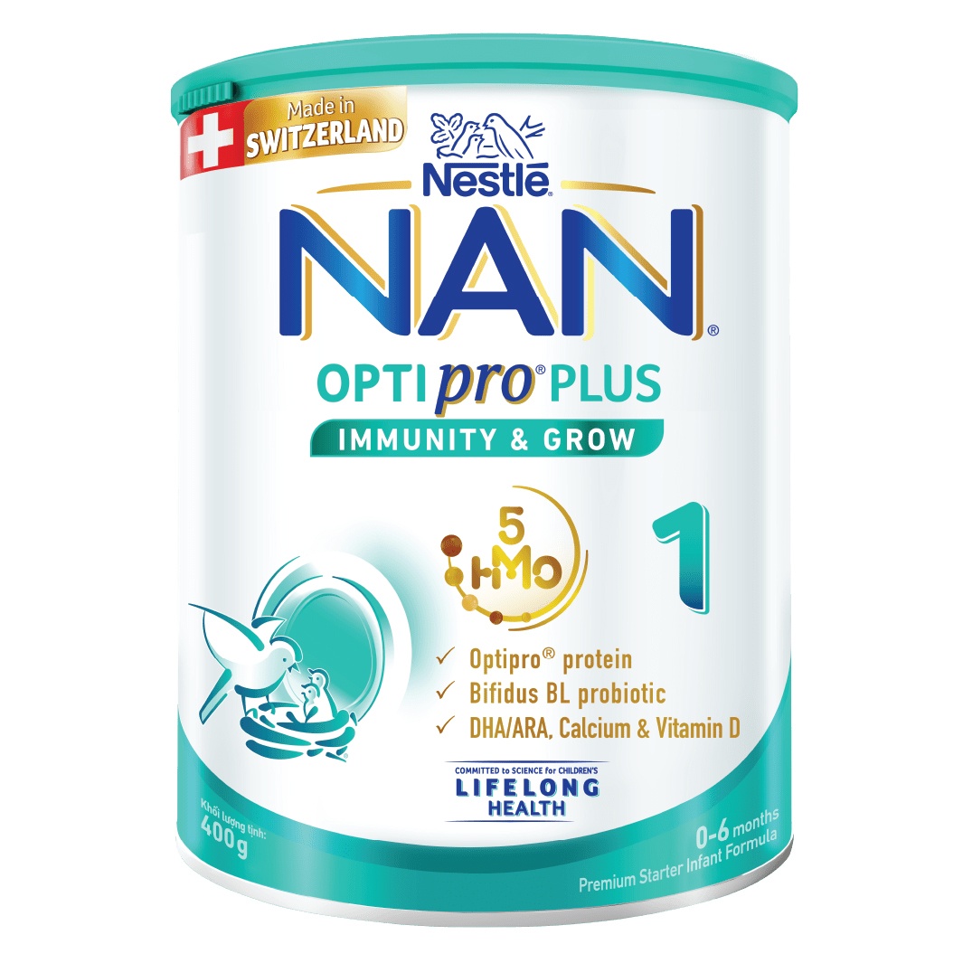 Sữa nan thuỵ sĩ optipro plus 400g số 1, 2