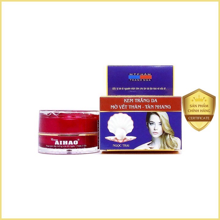 Kem Aihao Trắng da, Mờ vết thâm - tàn nhang (8 VIP - Hộp 15g)