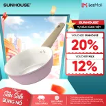 Chảo phủ sứ Nano đáy từ Sunhouse Healthy SHG20-24-26MP - Chống dính Nano Ceramic - Bắt từ nhanh - Màu sắc trendy