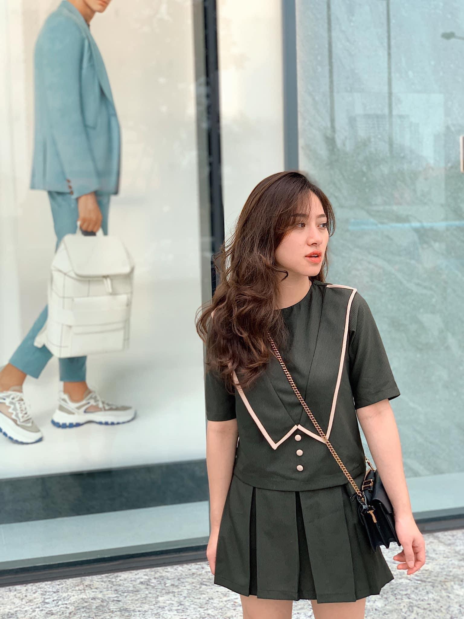 CLASSY SET - Set áo thiết kế mix chân váy xếp ly trẻ trung, năng động