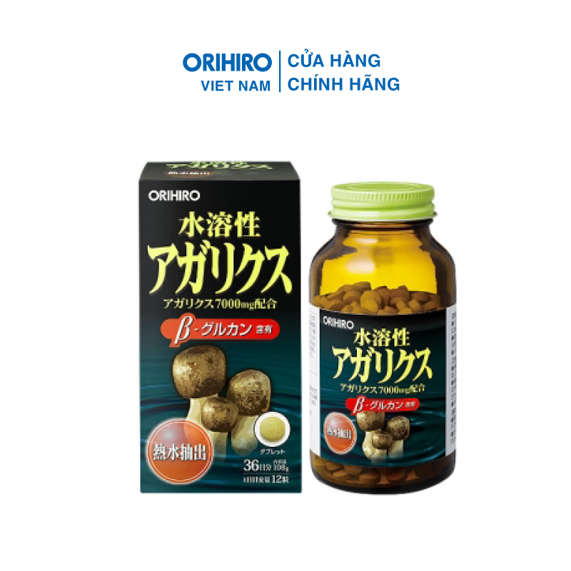 Viên Uống Nấm Thái Dương Agaricus Orihiro 432 Viên Hỗ Trợ Kháng U, Tăng Sức Đề Kháng, Phòng Ngừa Các Bệnh Về Tim Mạch