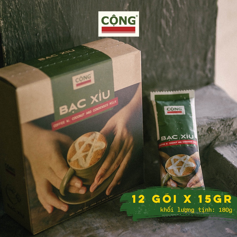 Cà phê bạc xỉu hoà tan c+ 180gr combo 3 hộp, 5 hộp