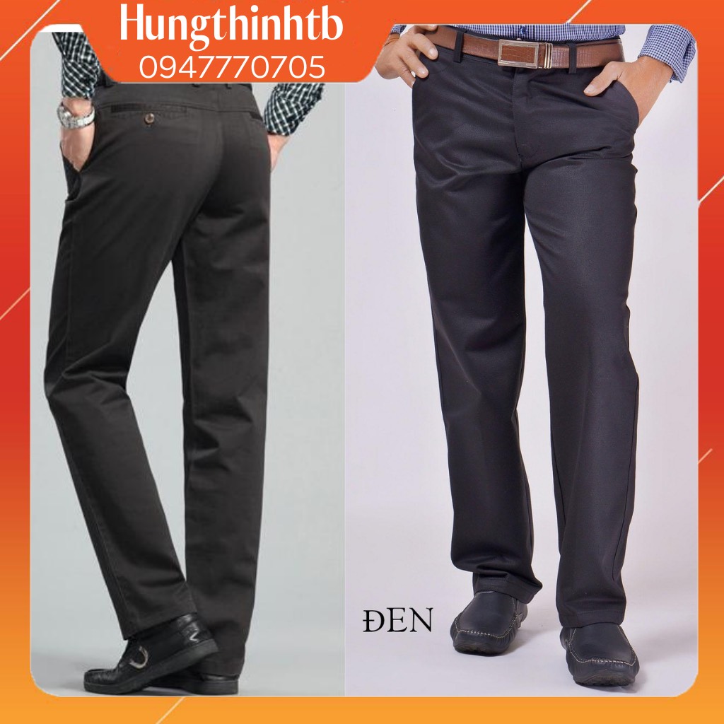 [HCM]Quần kaki trung niên ống đứng cao cấp quần kaki nam công sở ống suông vải dày đẹp hình thật chuẩn shop