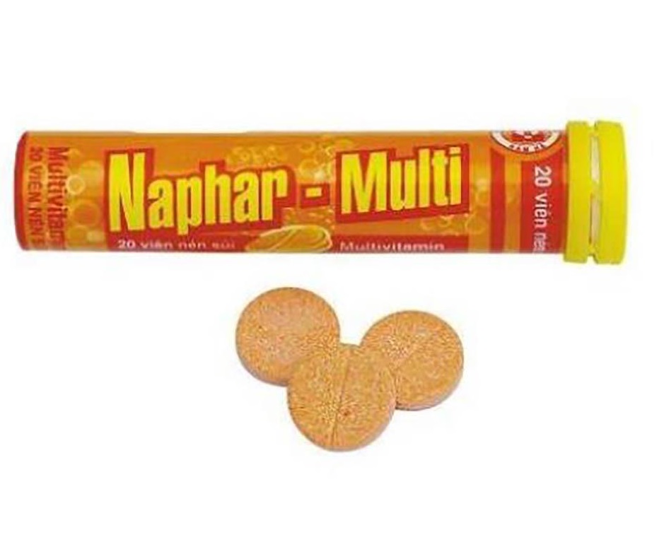 Viên sủi naphar - multi plus tuýp 20 viên