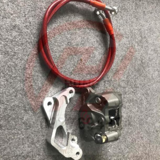 Heo brembo logo nhỏ 1 bis đối xứng + 1 pas heo + 1 dây dầu rẻ vô địch