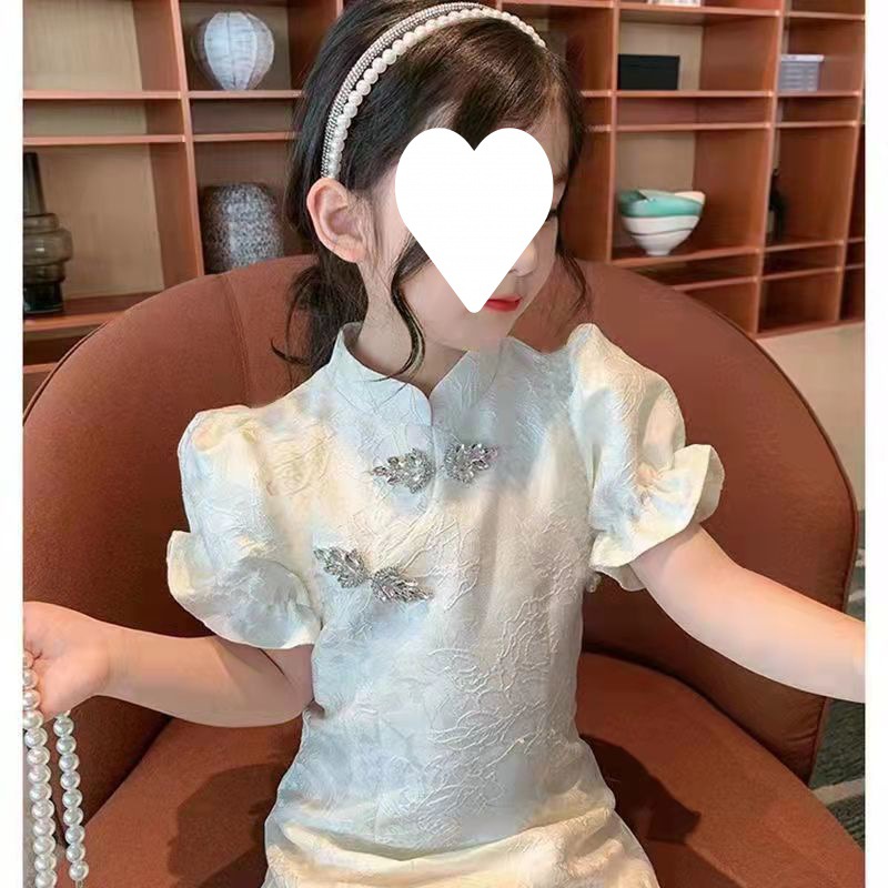 Trang Phục Chúc Mừng Năm Mới Sườn Xám Cho Bé Gái Váy Sườn Xám Cách Tân Nổi Tiếng Trên Mạng - 2