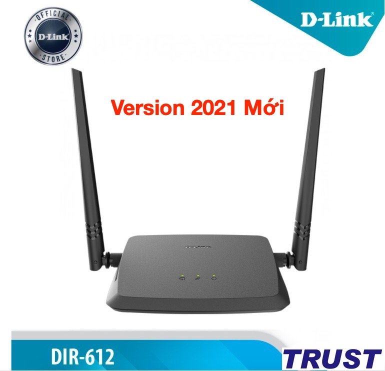 Bộ phát wifi N 300Mbps Wilreless Router D-LINK DIR-612 - Version Mới 2021 - Hàng chính hãng