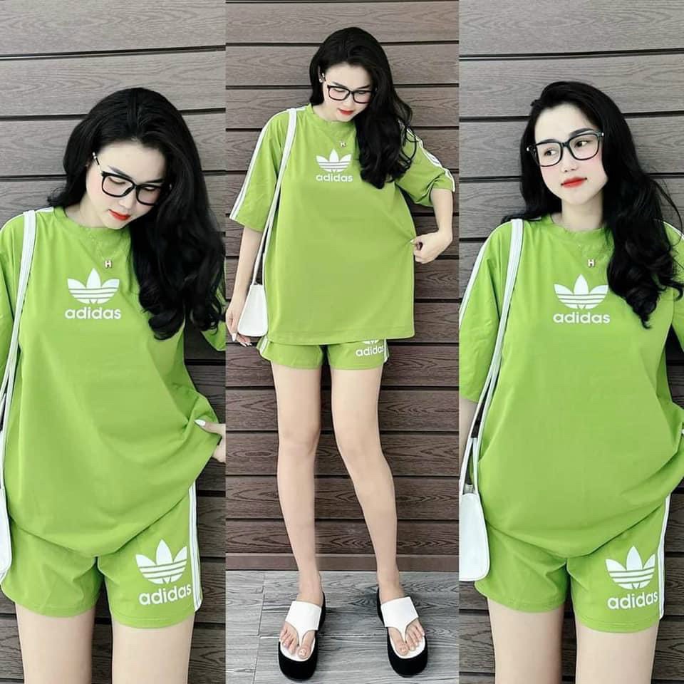 Set bộ thun đùi nữ màu trơn, bộ bộ thun quần đùi nữ mặc ở nhà, áo thun cổ tròn tay ngắn, set bộ thun đơn giản mặc ngủ mát mẻ