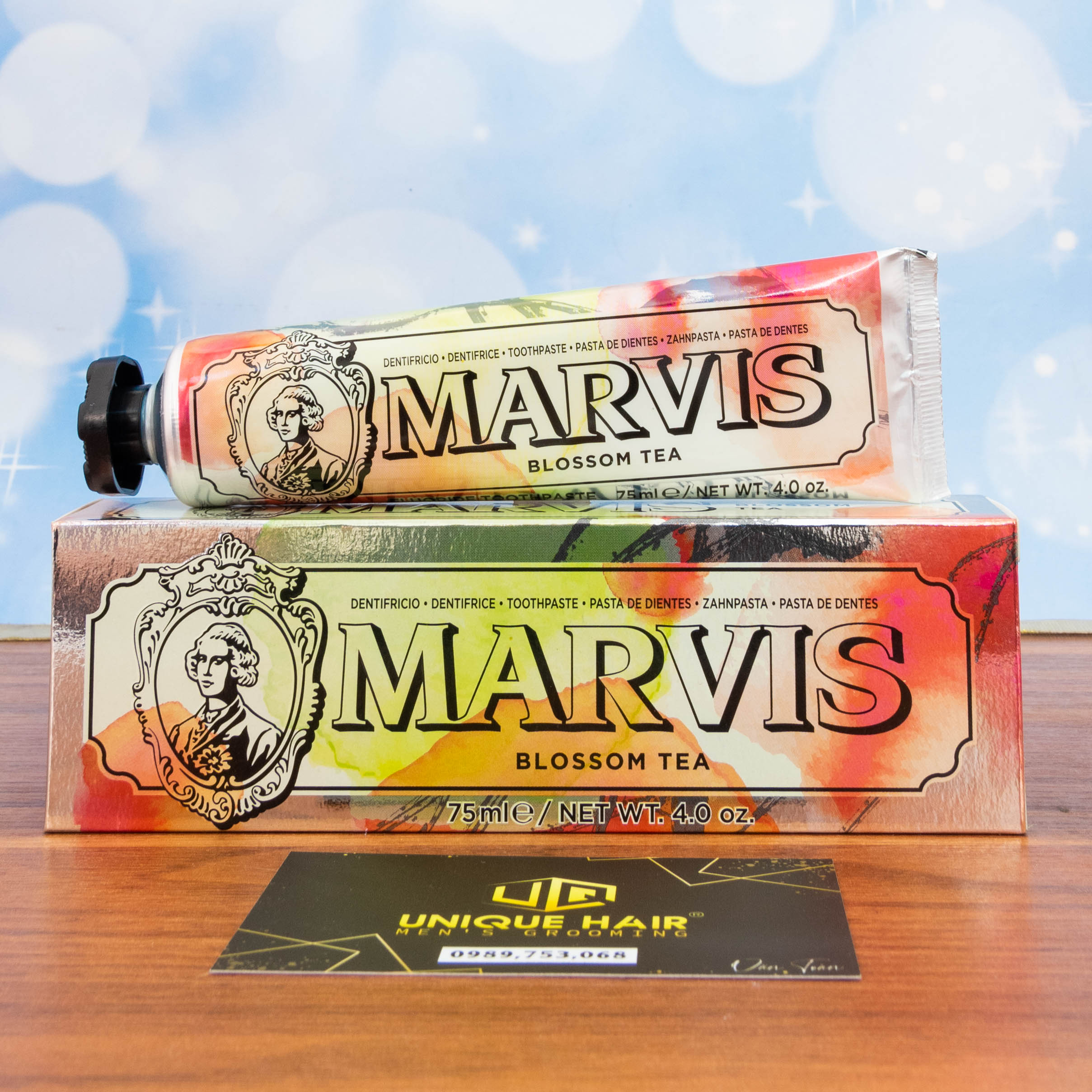 Kem đánh răng marvis blossom tea 75ml- new 2024