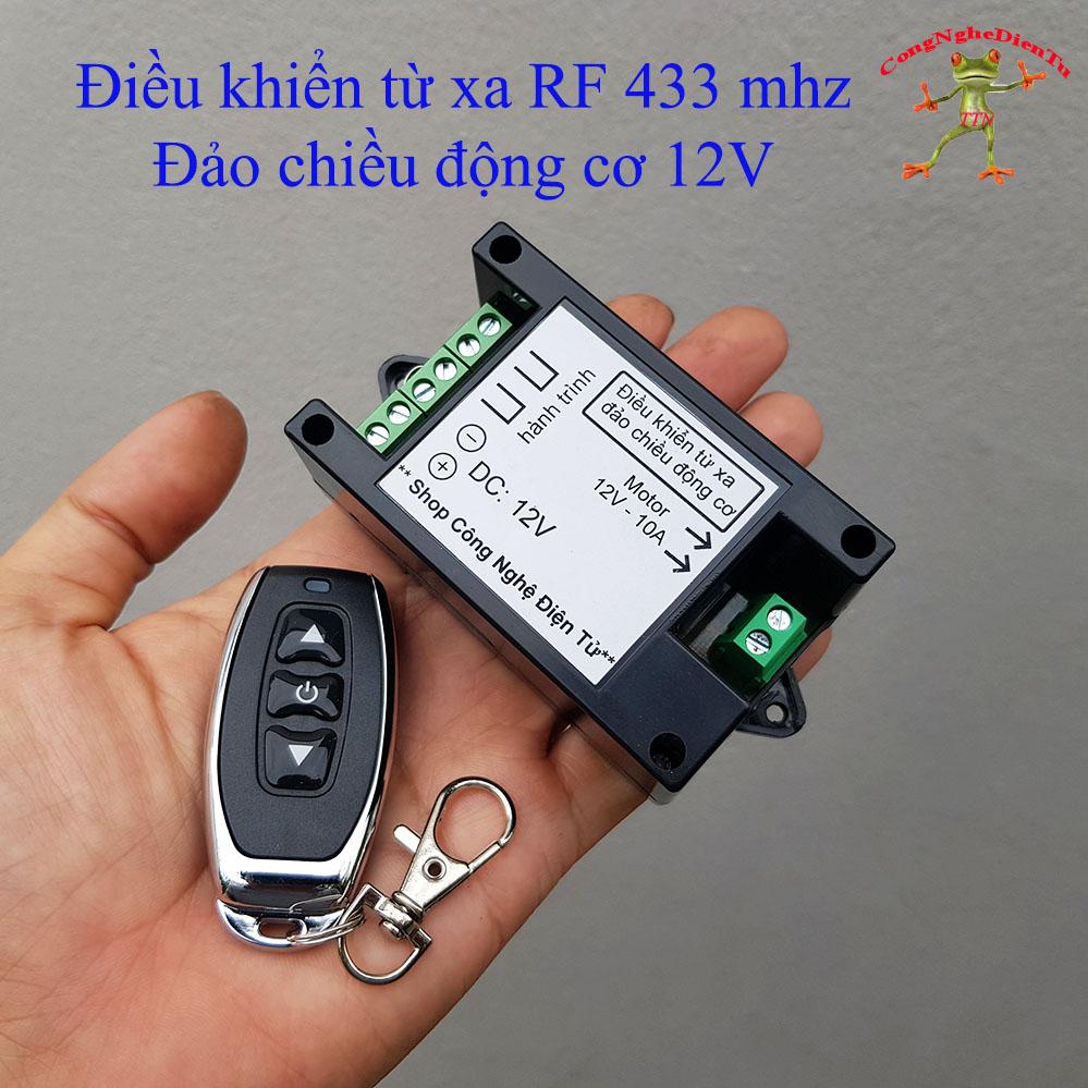 Bộ mạch điều khiển từ xa RF đảo chiều 12v