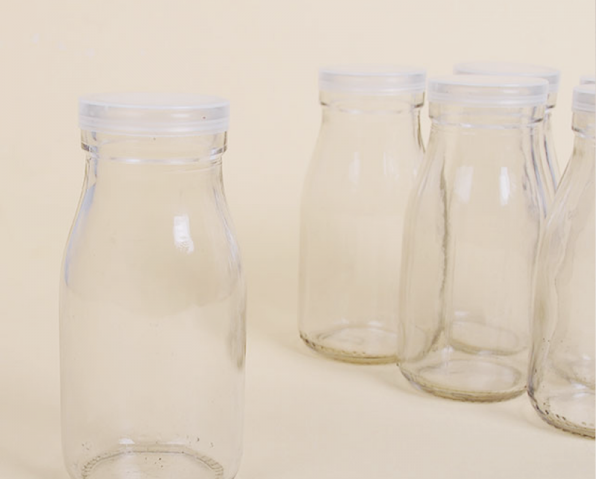 Combo 10 lọ thủy tinh đựng Sữa 200ML / Nắp nhựa