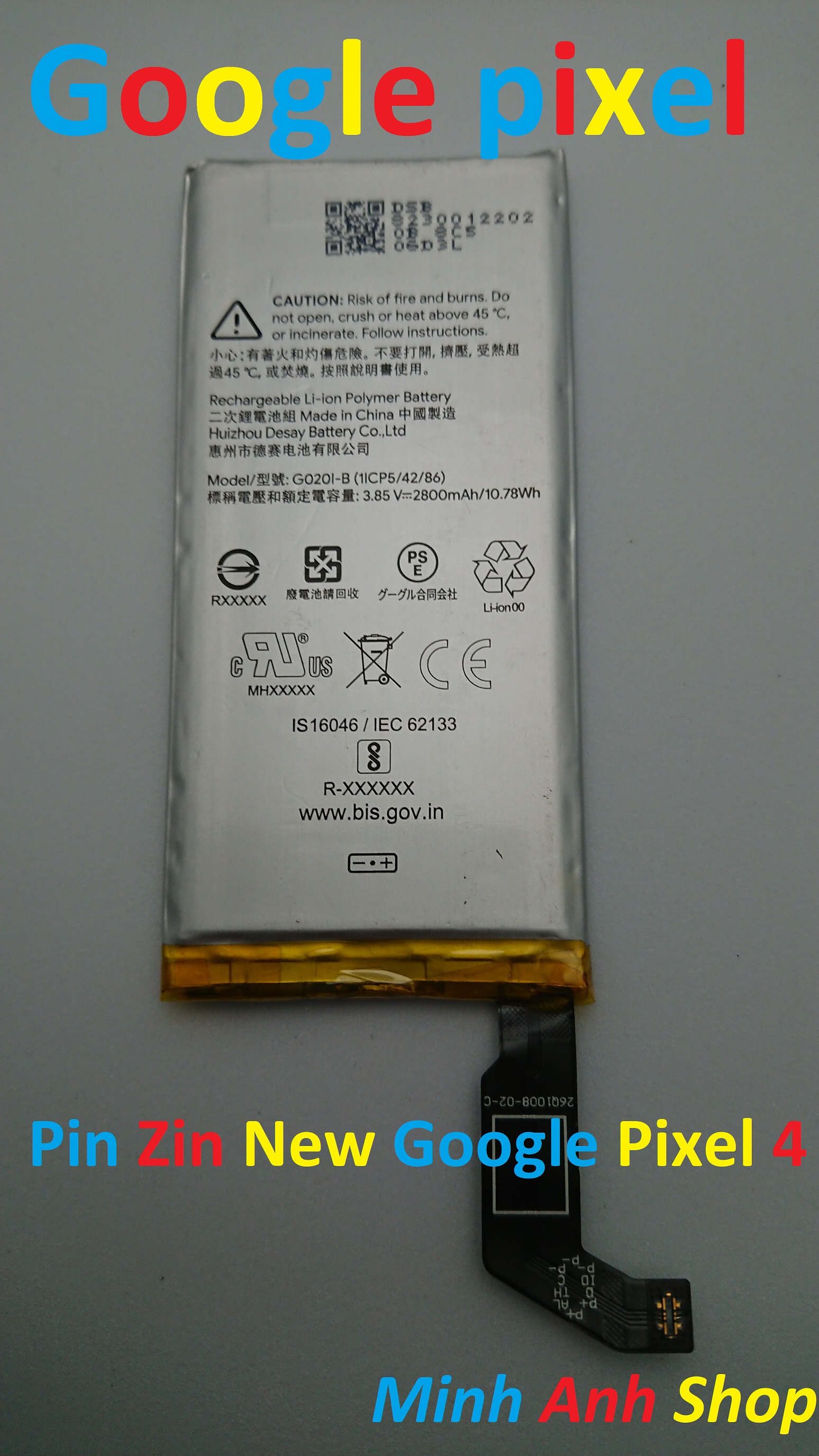 Pin zin new-original battery google pixel 4 : g020i-b