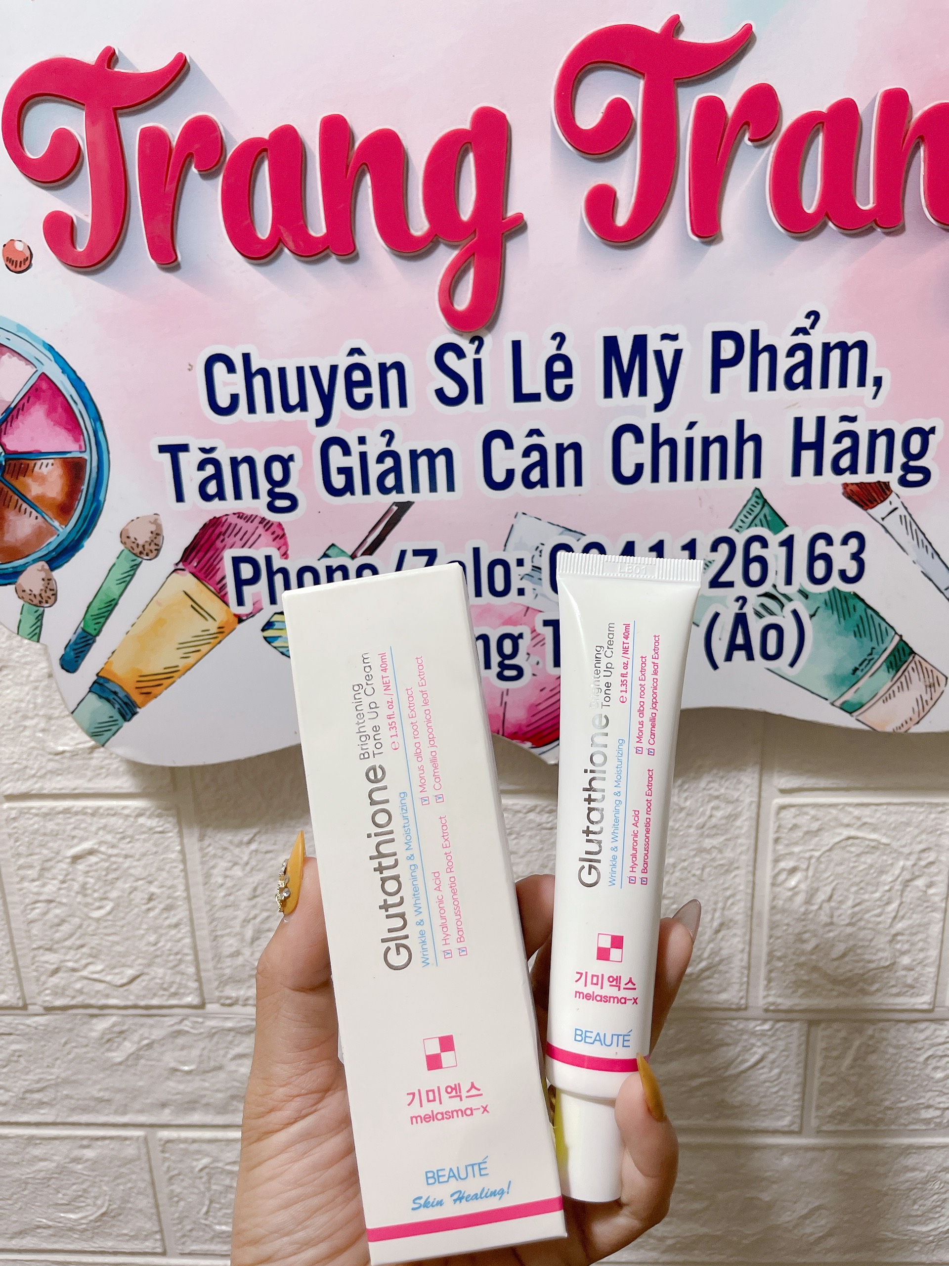 KEM TRUYỀN TRẮNG DA MELASMA-X GLUTATHIONE BRIGHT TONE UP CREAM