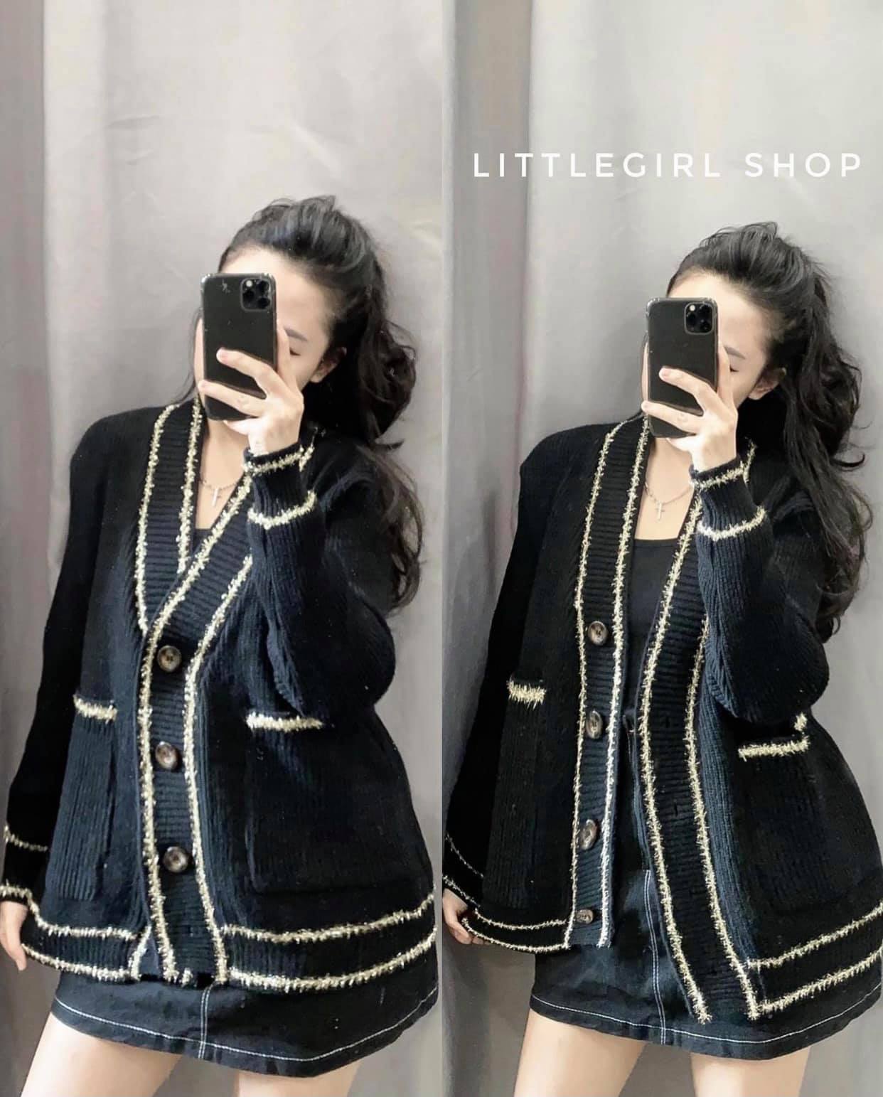 Áo cadigan lông thỏ