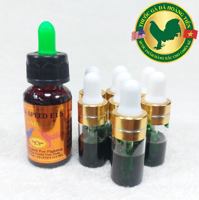 Mega speed e15 - lọ chiết 2ml - nhỏ miệng giup gà tăng bo đá, lì đòn, tăng độ tải cựa