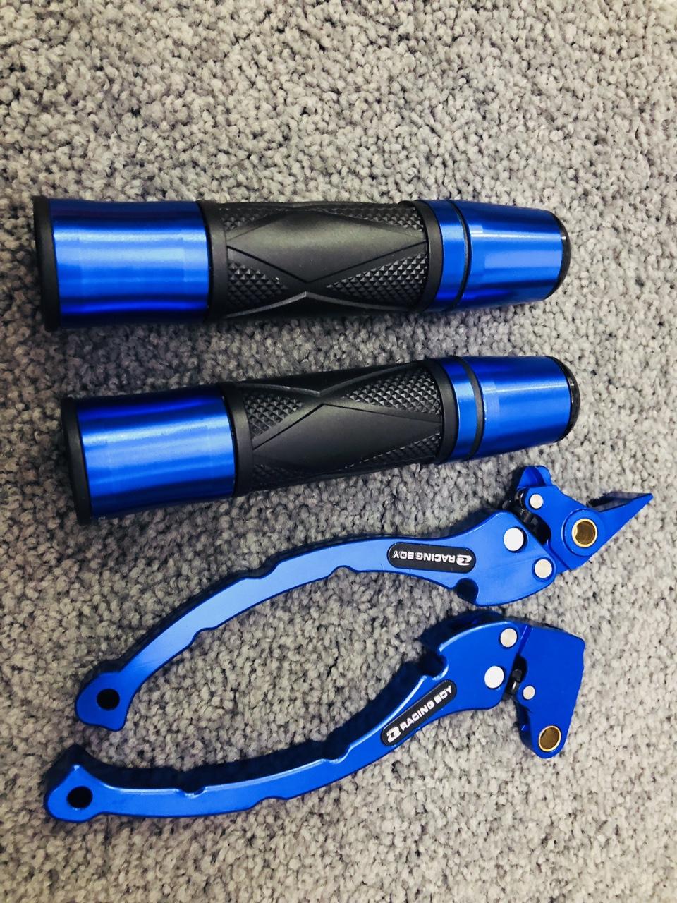 COMBO bộ bao tay gù ý tay thắng rcb dùng cho xe EXCITER màu xanh (Racing Mall)