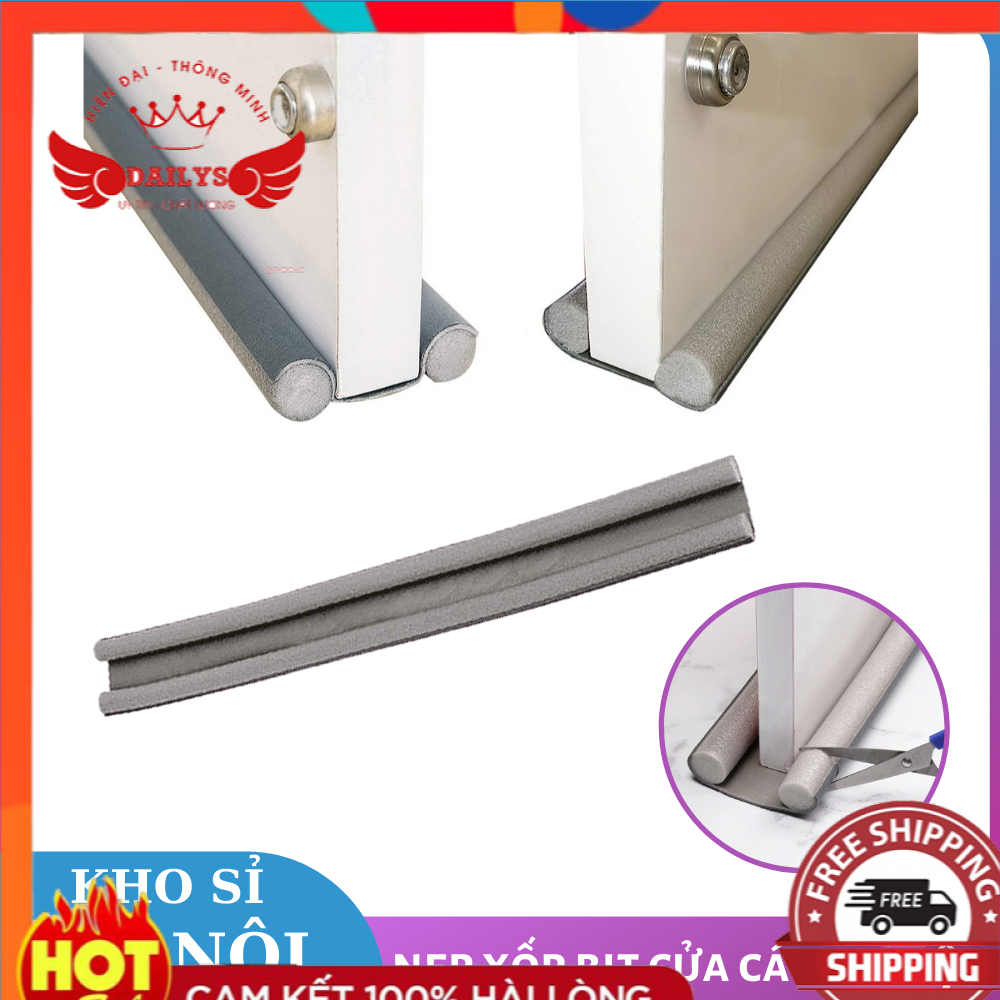 [Hàng Tốt] Nẹp Xốp Chắn Khe Cửa Chống Ồn, Ngăn Côn Trùng,Bụi Bẩn,Chống Ồn,Gió Điều Hoà,Tránh Kẹt Chân Tay Trẻ Nhỏ Dailys