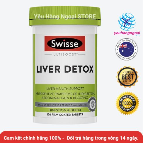 Viên Uống Bổ Gan Liver Detox 120 Viên Của Swisses Úc.