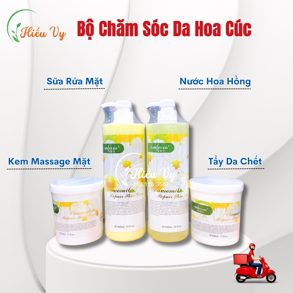 Bộ chăm sóc da hoa cúc 4 món