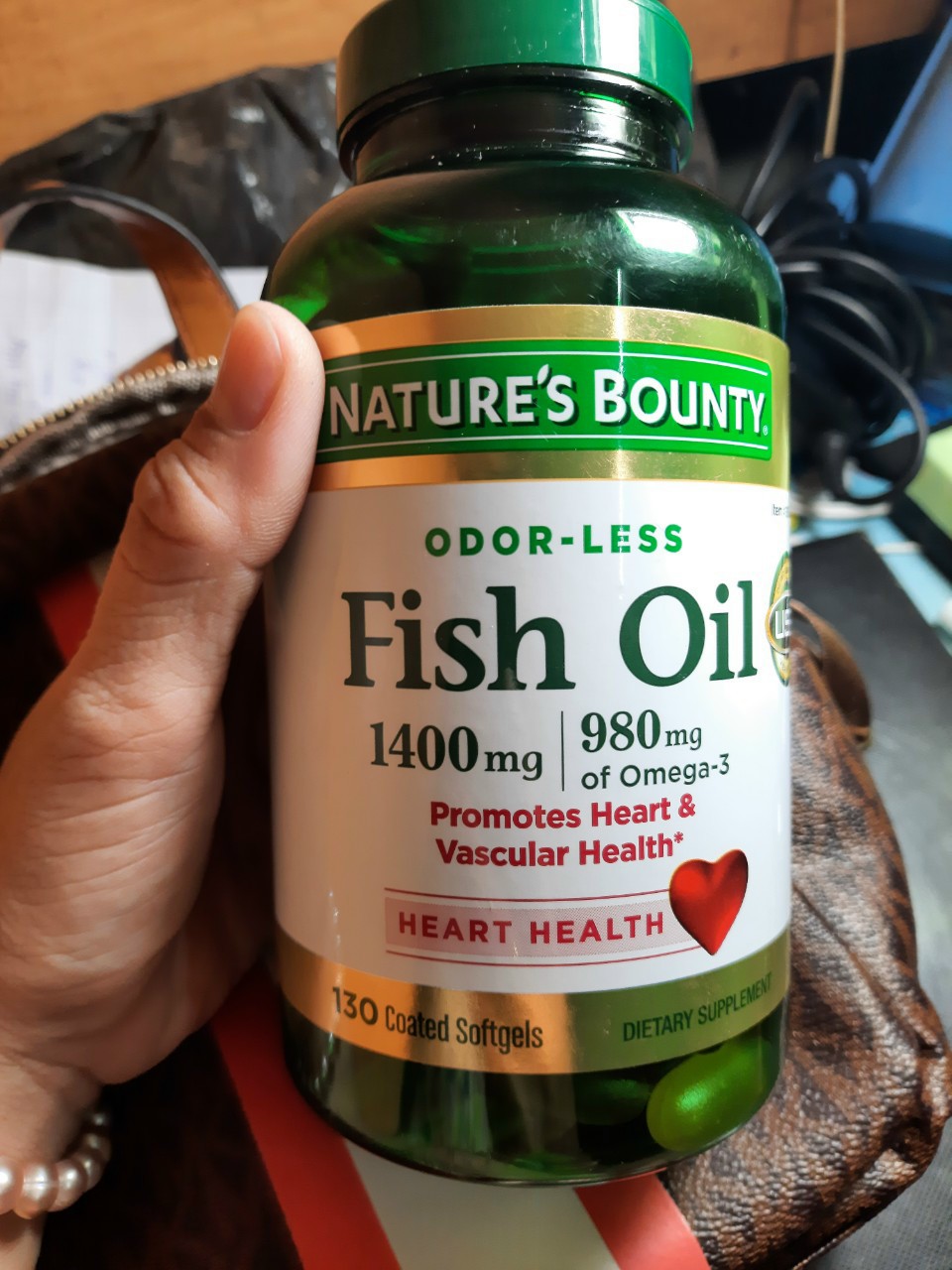 Viên uống dầu cá nature's bounty - fish oil 1400mg 130 viên