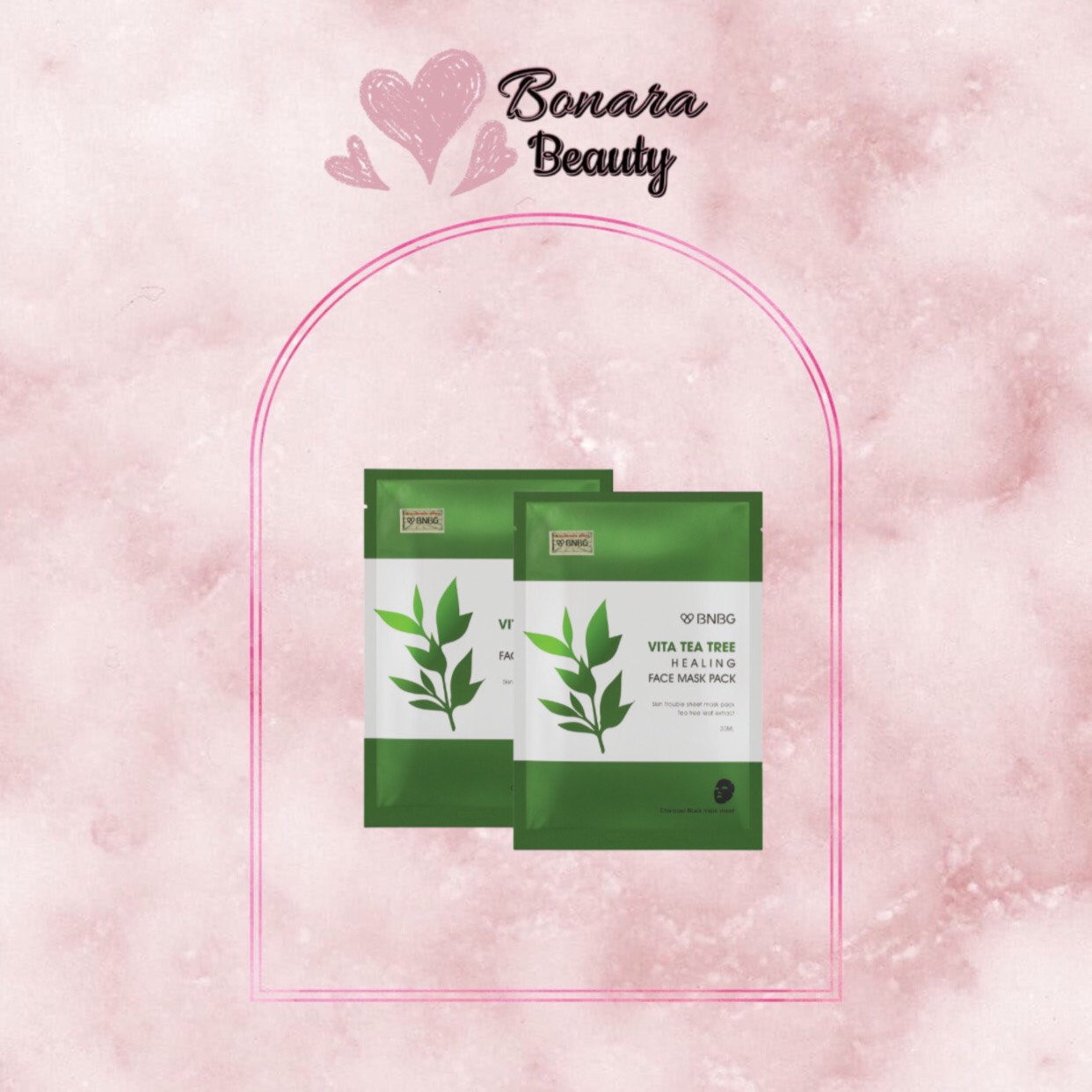 Mặt nạ giấy tràm trà bnbg vita tea tree healing face mask pack 30ml