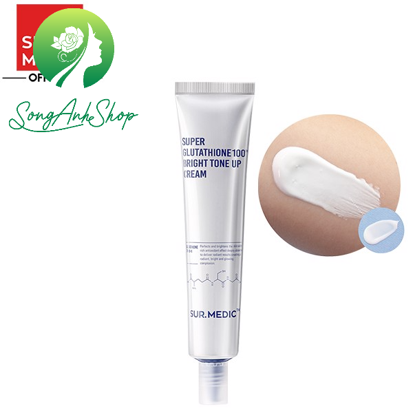Kem dưỡng trắng da Sur Medic Super Glutathione 100 Bright Tone Up Cream 40ml