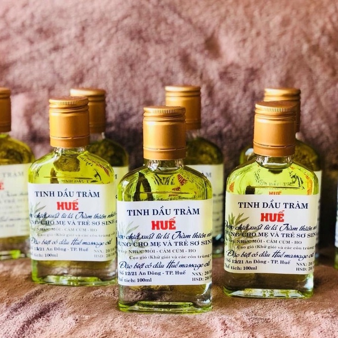 Combo 5 chai - Tinh dầu tràm Huế nguyên chất 100ml chai đẹp
